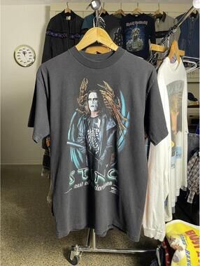 Vintage 90s Sting WCW Wrestling T-Shirt Mens Medium